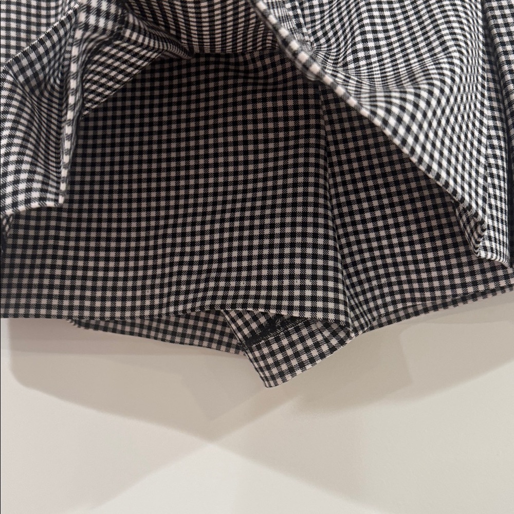Gingham pleat mini skort - Picture 3 of 3